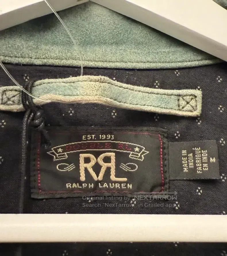 RRL Ralph Lauren RRL Ralph Lauren Indigo Leather Jacket Size US M / EU 48-50 / 2 - 3 Thumbnail