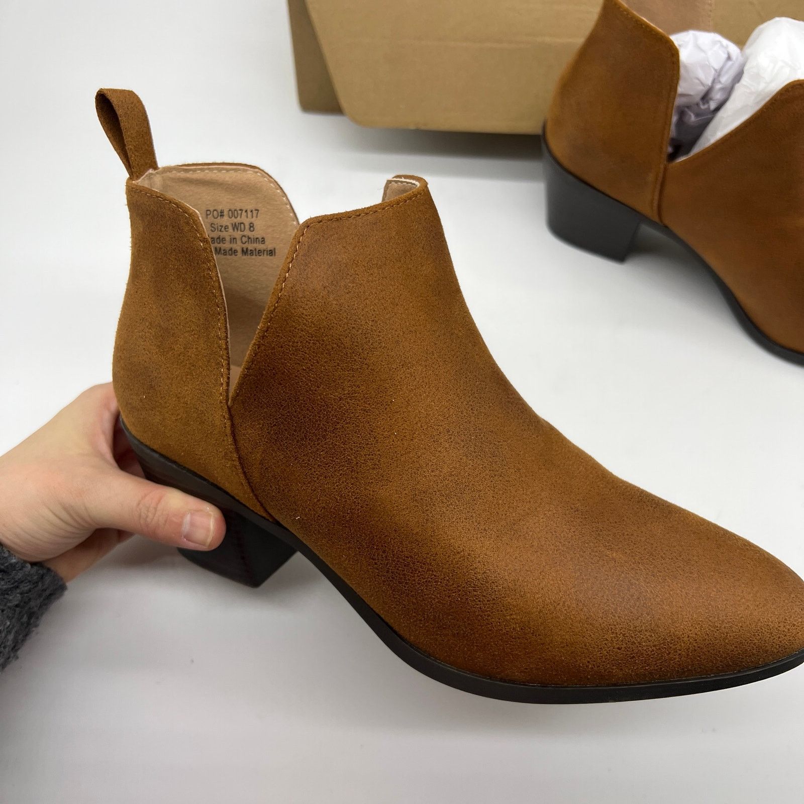 Other Journee Collection Womens Ankle Heel Booties Brown Size 8WD Size US 8 / IT 38 - 5 Thumbnail