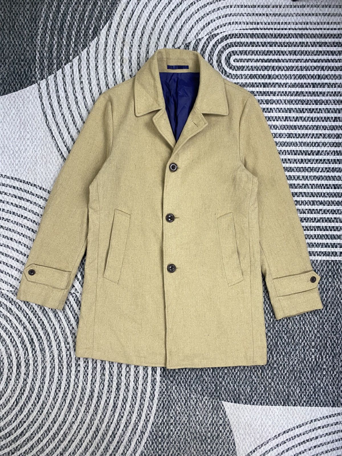 Kansai Yamamoto Vintage Kansai Man Double Collar Wool Overcoat Jacket Size US M / EU 48-50 / 2 - 1 Thumbnail