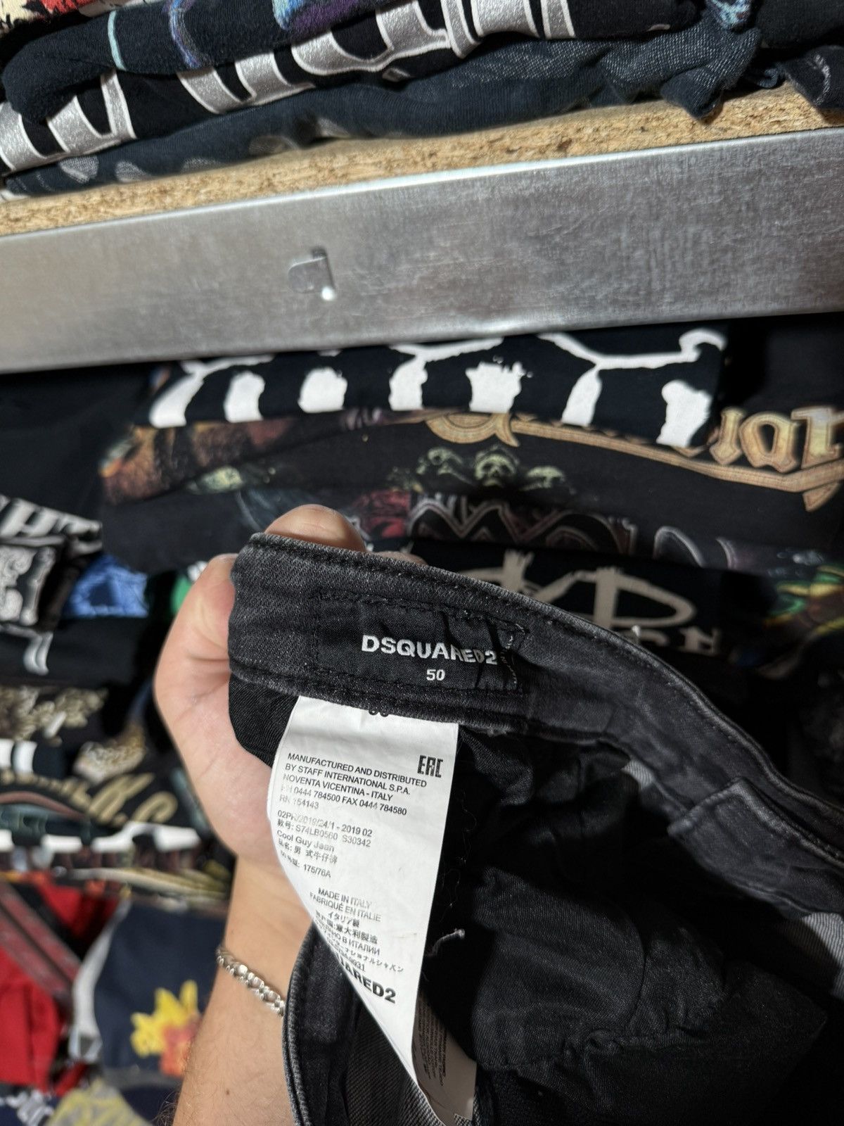 Dsquared2 Rare Luxury Dsquared2 Distressed Denim Gray Jeans Y2K Hype Size US 34 / EU 50 - 12 Thumbnail