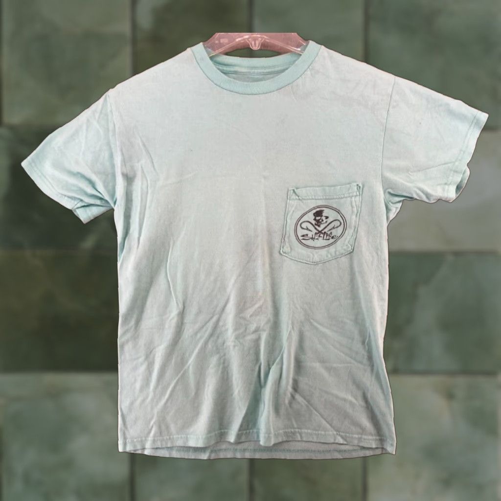 Vintage Salt Life Mens Small Blue Skull Hooks Fishing TShirt Live Salty Coastal Size US S / EU 44-46 / 1 - 1 Thumbnail