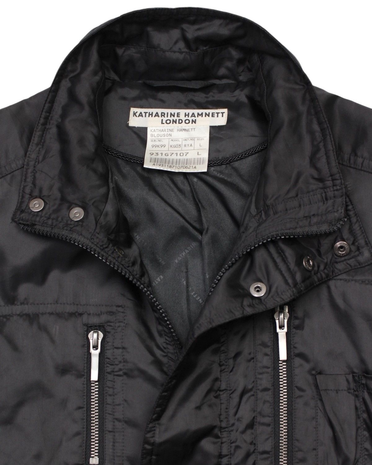 Katharine Hamnett London 2000S KATHARINE HAMNETT UTILITY BLOUSON JACKET Size US L / EU 52-54 / 3 - 5 Thumbnail