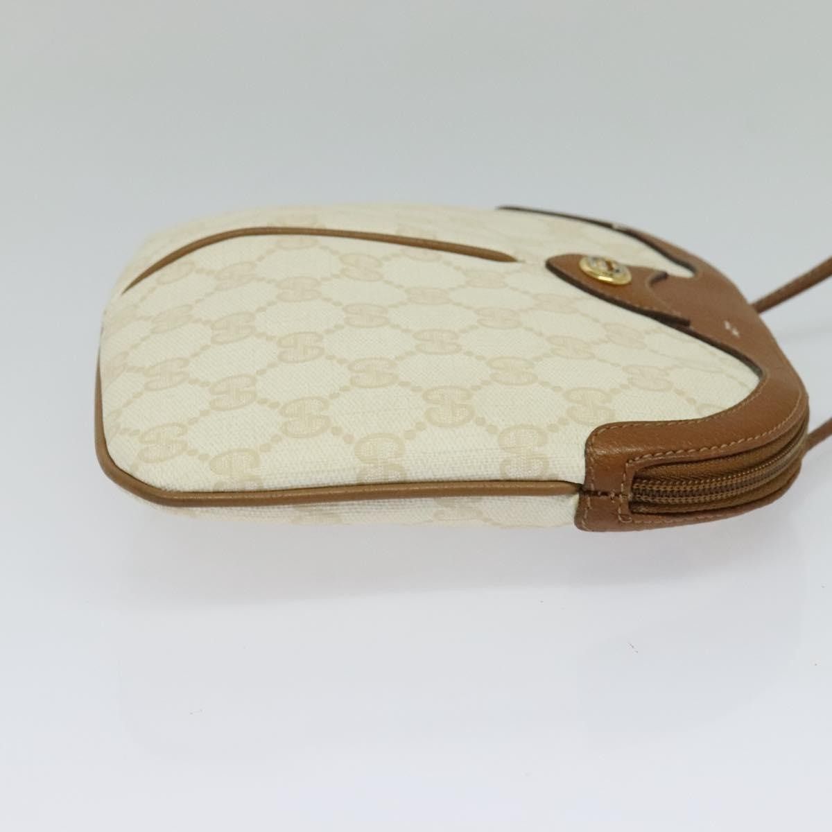 Gucci GUCCI GG Supreme Shoulder Bag Pvc White Gold 904 02 047 Size ONE SIZE - 5 Thumbnail