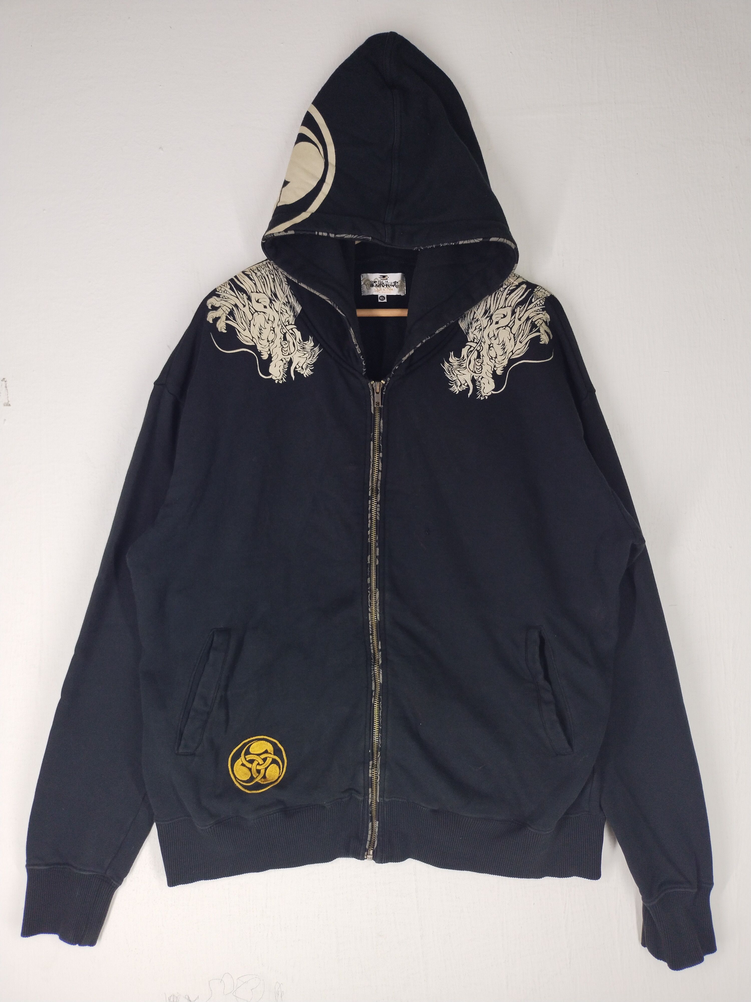 Karakuri Tamashii Vintage Karakuri Tamashi Japanese Design Embroidery Hoodie Size US XL / EU 56 / 4 - 8 Thumbnail