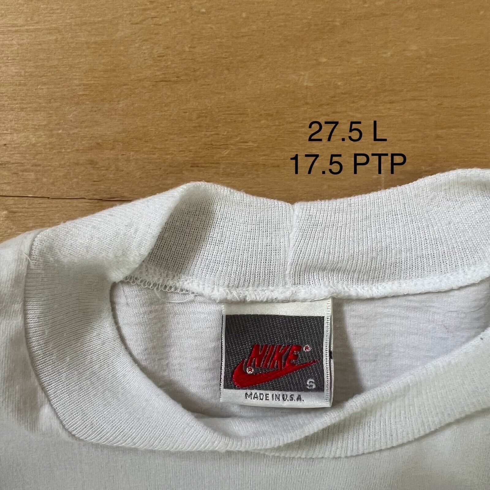 Nike × Vintage Vintage Nike Just Do It Shirt Small White 90s Long Sleeve Size US S / EU 44-46 / 1 - 5 Thumbnail