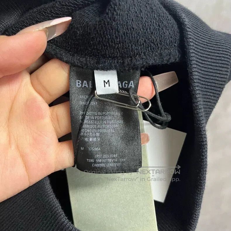 Balenciaga Balenciaga Black Logo Print Sweatshirt. Size US M / EU 48-50 / 2 - 4 Thumbnail