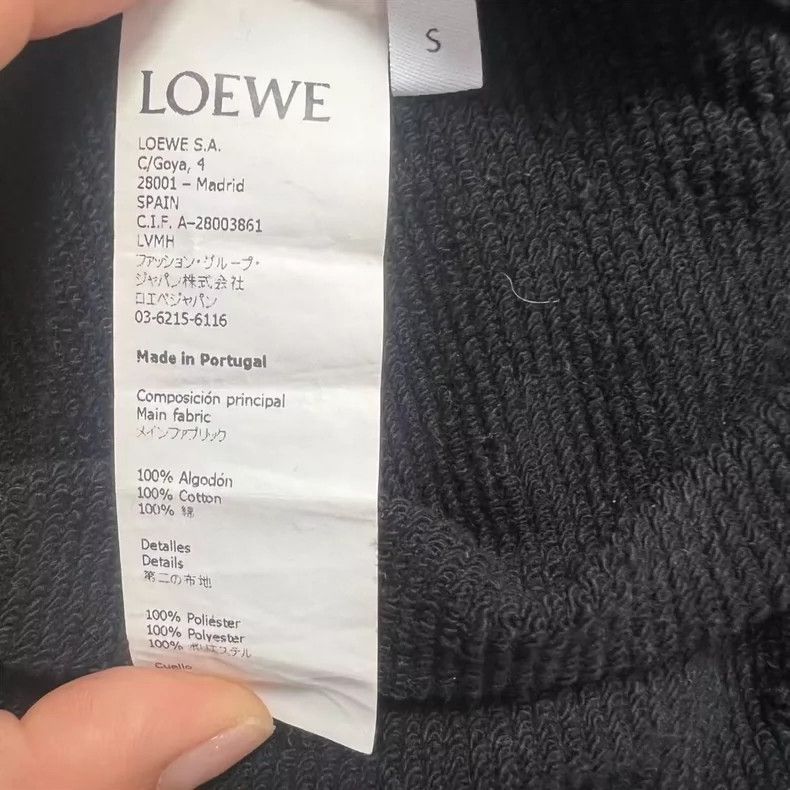 Loewe loewe Black pullover sweatshirt 2505-Nextarrow Size US S / EU 44-46 / 1 - 3 Thumbnail