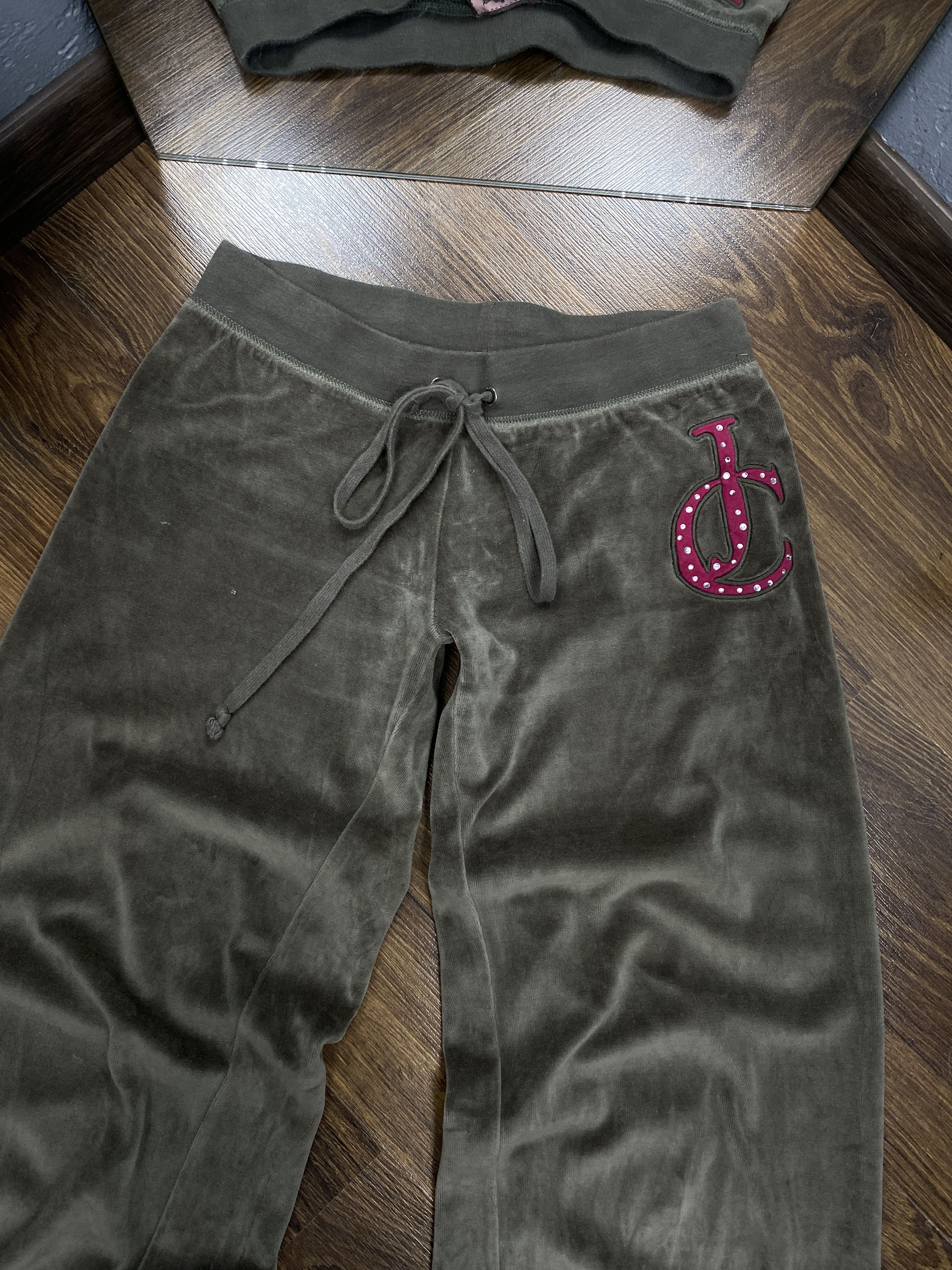 Juicy Couture × Vintage Juicy Couture Velour Track Suit Hoodie + Pants Size M / US 6-8 / IT 42-44 - 11 Thumbnail