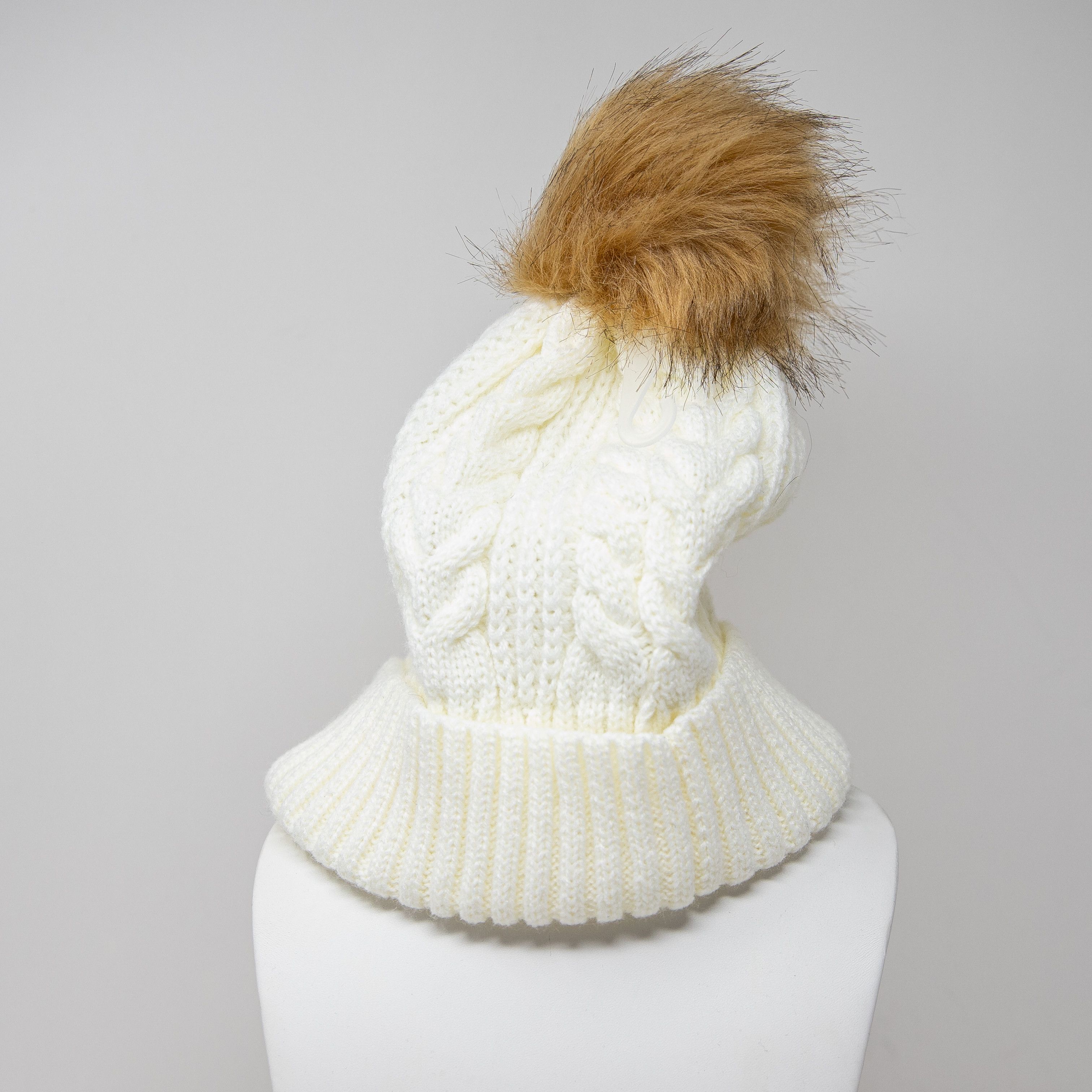 J.Crew J. Crew Cable Knit Stretch Faux Vegan Pom Size ONE SIZE - 5 Thumbnail