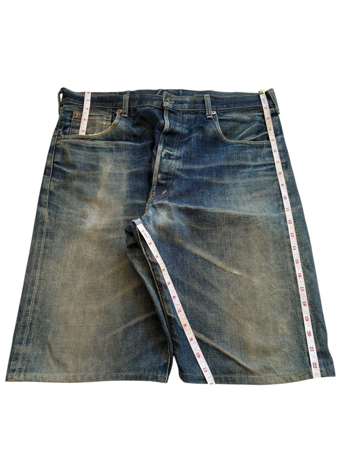 Levi's Vintage 80s Levis 702 Big E Selvedge Jean Shorts Jorts Size US 36 / EU 52 - 16 Thumbnail