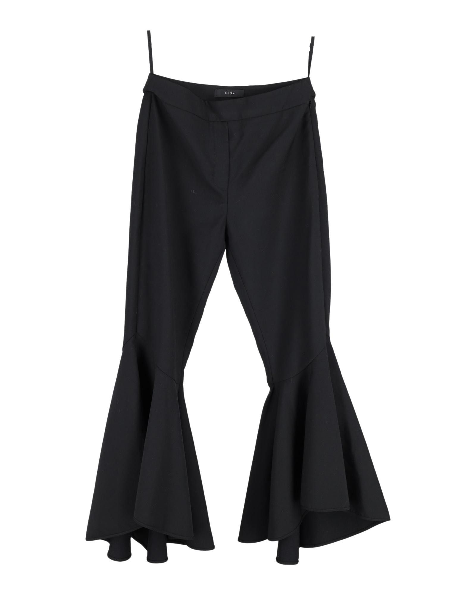 image of Ellery Flared Trousers In Black Polyester For Women (Size 28)