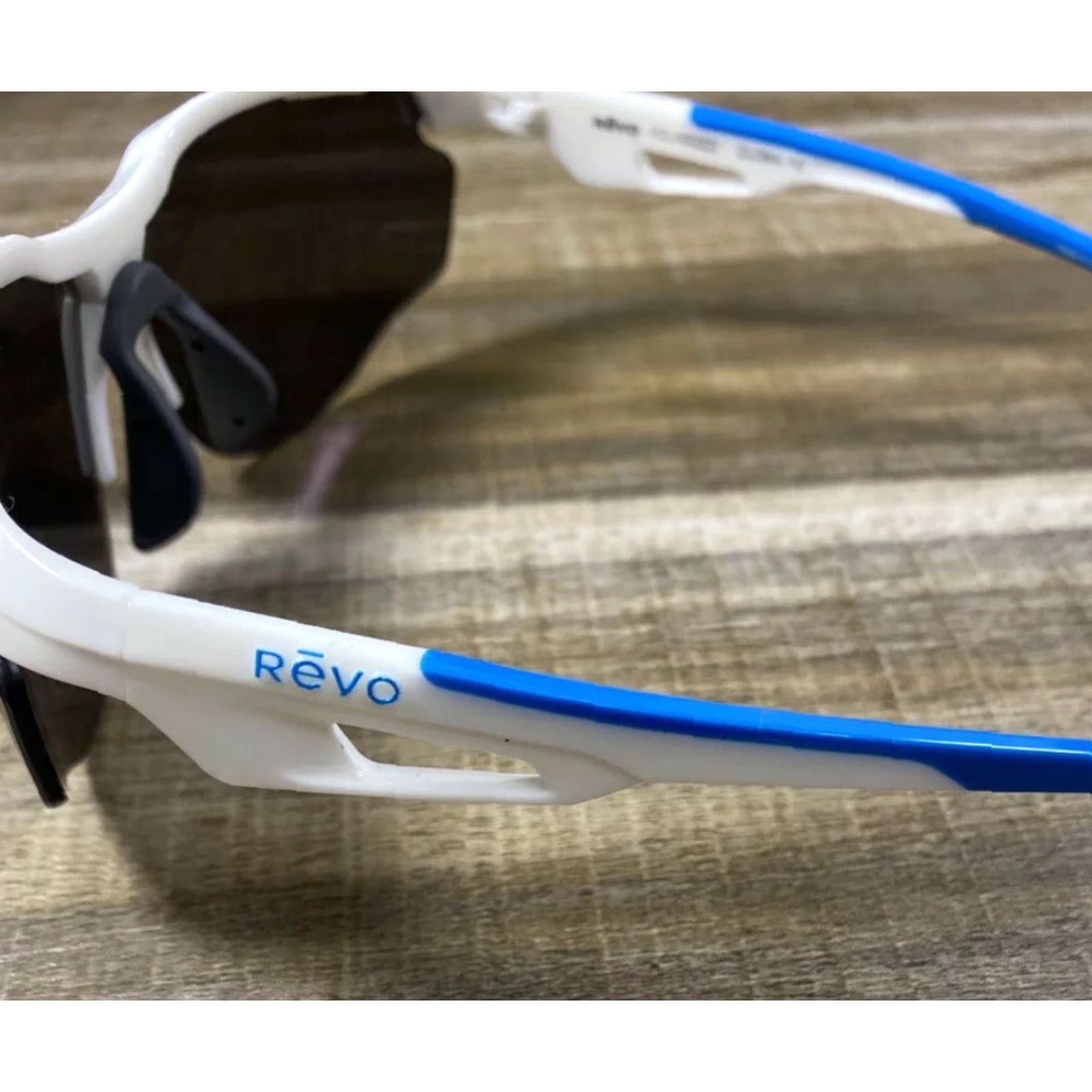 Vintage VINTAGE REVO Sunglasses Round Men RE 6018-09 White/Royal Blue Polarized Lenses 72-07130 Men Size ONE SIZE - 4 Thumbnail
