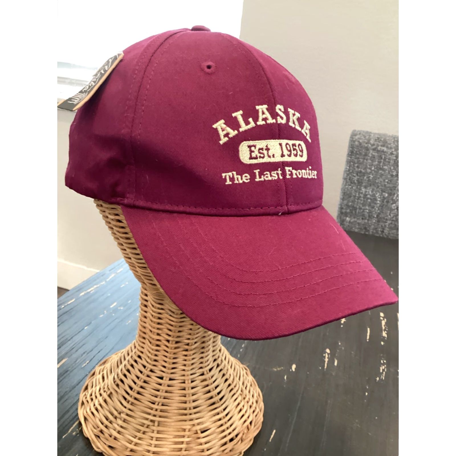Vintage ALASKA 1959 Red Adjustable Snapback Baseball Cap Men Size ONE SIZE - 2 Thumbnail