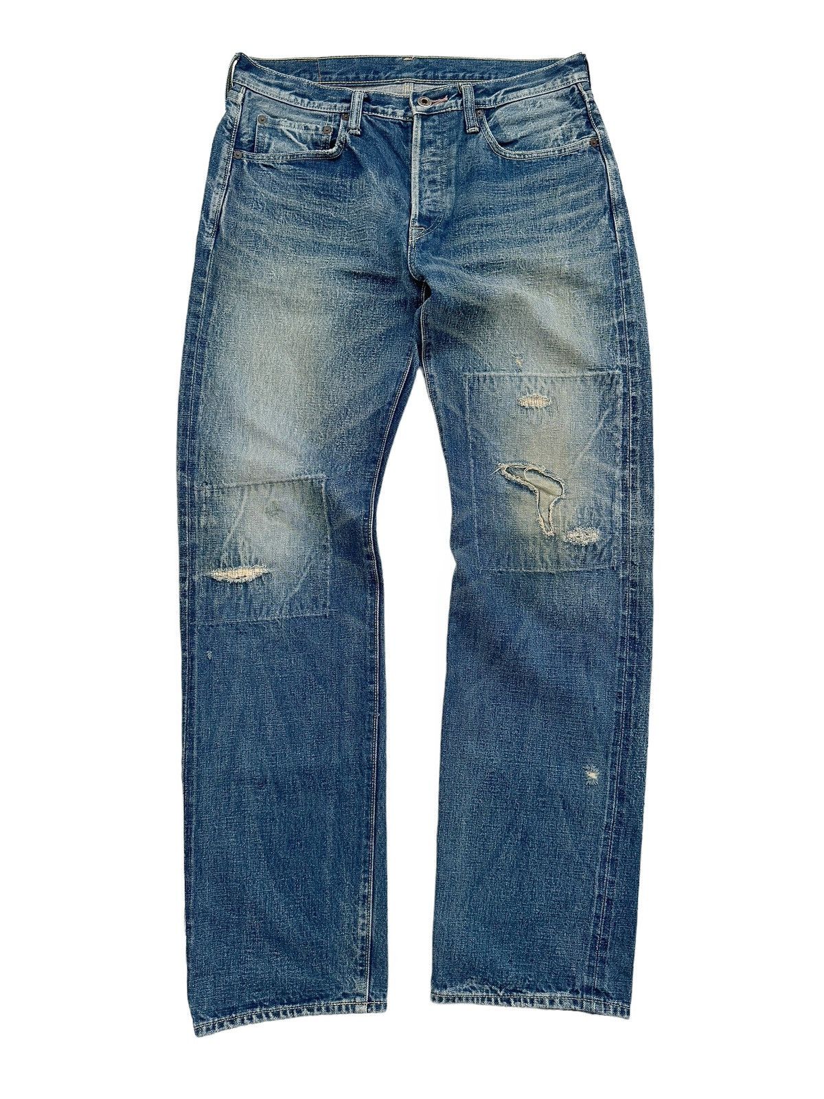 Kapital OG KIRO Kountry Boro Distressed Denim Size US 34 / EU 50 - 1 Thumbnail
