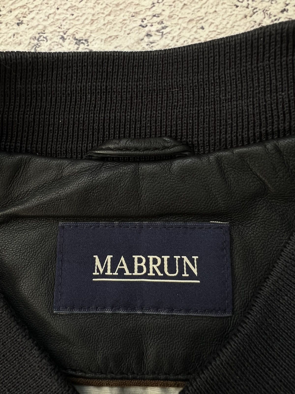 Other MABRUN Luxury Leather Bomber Jacket (MA-1 style) Size US L / EU 52-54 / 3 - 3 Thumbnail