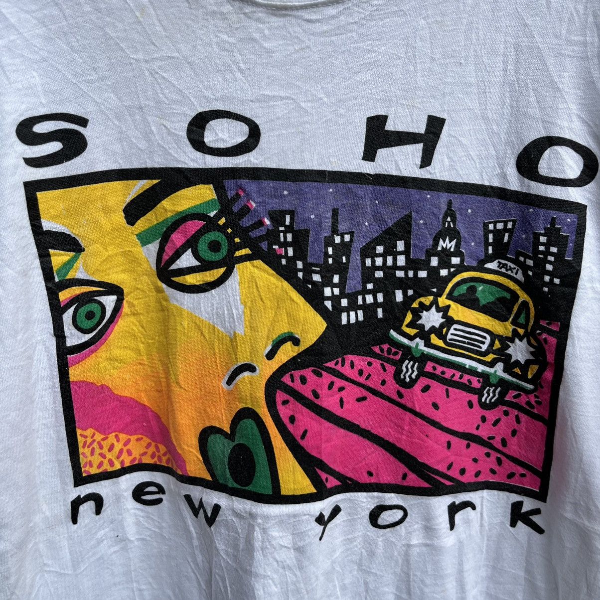 Vintage Vintage 90s SOHO New york city tee photo art Size US XL / EU 56 / 4 - 3 Thumbnail