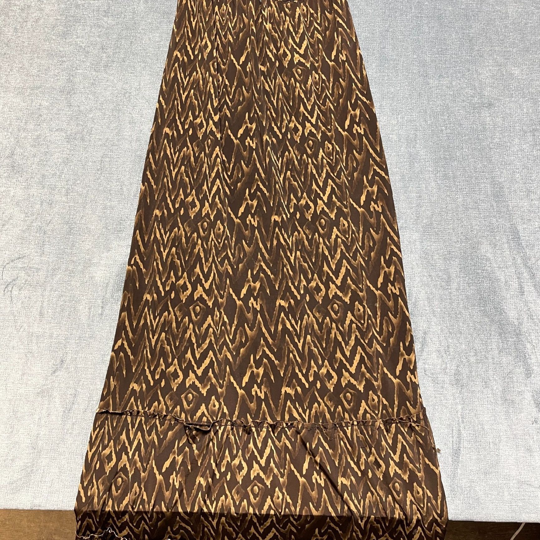 Guess Guess Maxi Dress Womens Medium Brown All Over Print Beach Wear Keyhole Back Size M / US 6-8 / IT 42-44 - 2 Thumbnail