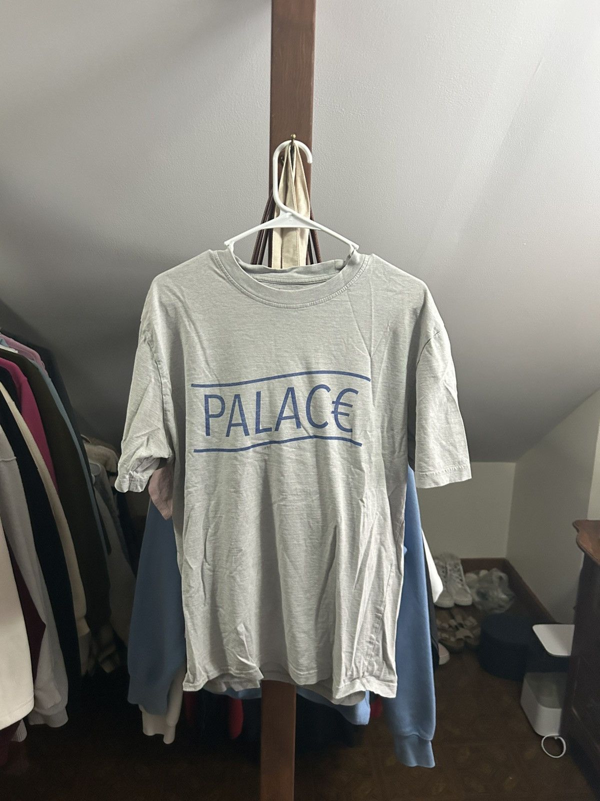 Palace Palace Euro T-shirt Gray Marble F/W 18 Size US L / EU 52-54 / 3 - 1 Thumbnail
