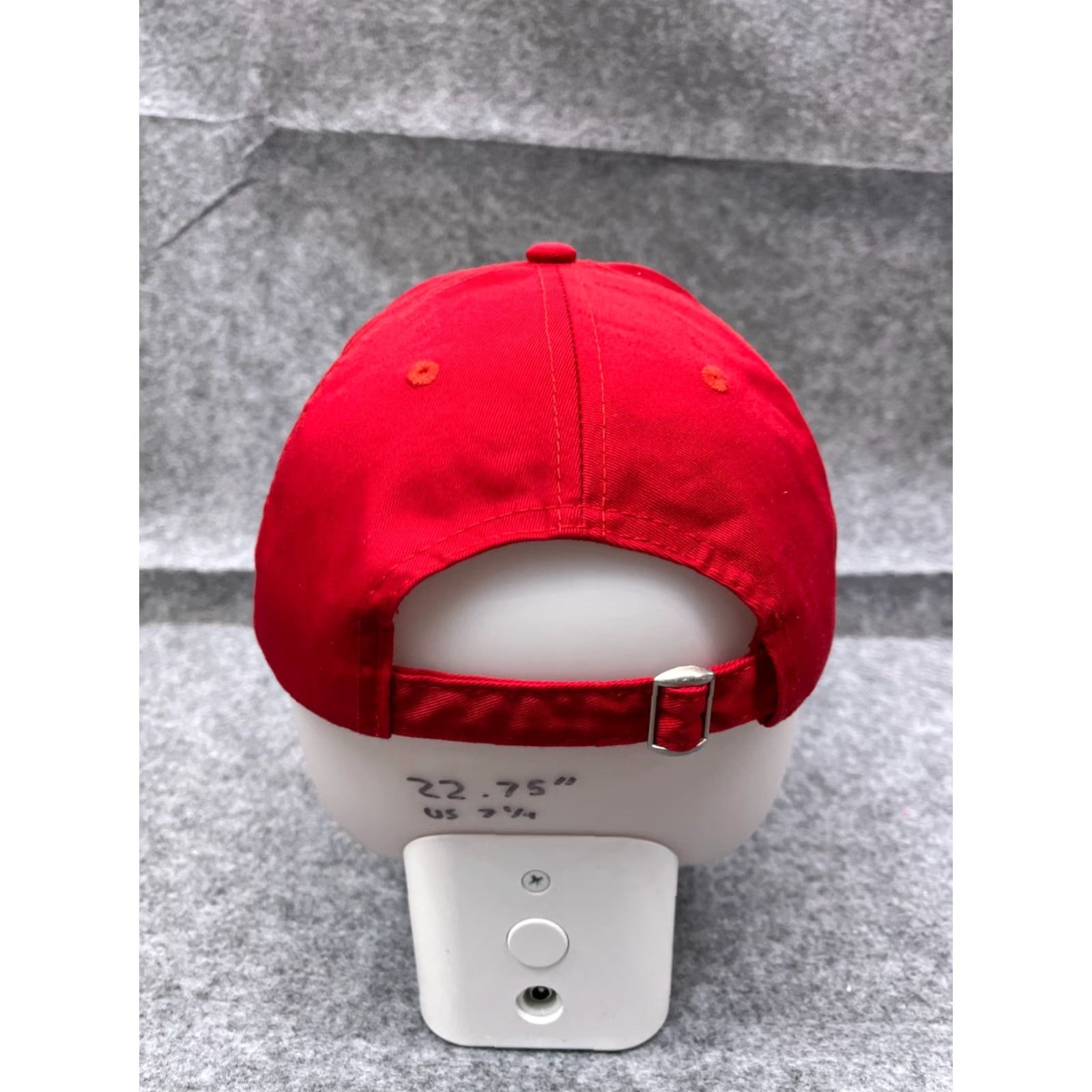 Vintage Wear Guard Bagels Hat Cap Adjustable One Size Red Cotton Polyester Blend Twill Baseball Cap Mens casual travel 90s theme Bagels Size ONE SIZE - 6 Thumbnail