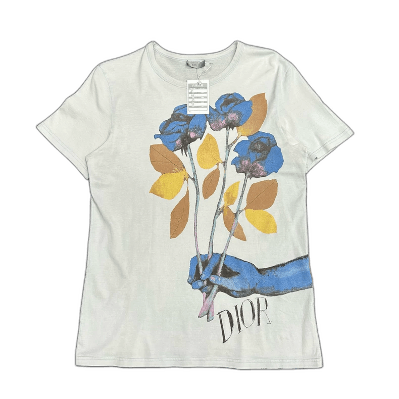 Dior Dior Floral Short Sleeve TShirt Size M-2506 Size M / US 6-8 / IT 42-44 - 1 Thumbnail
