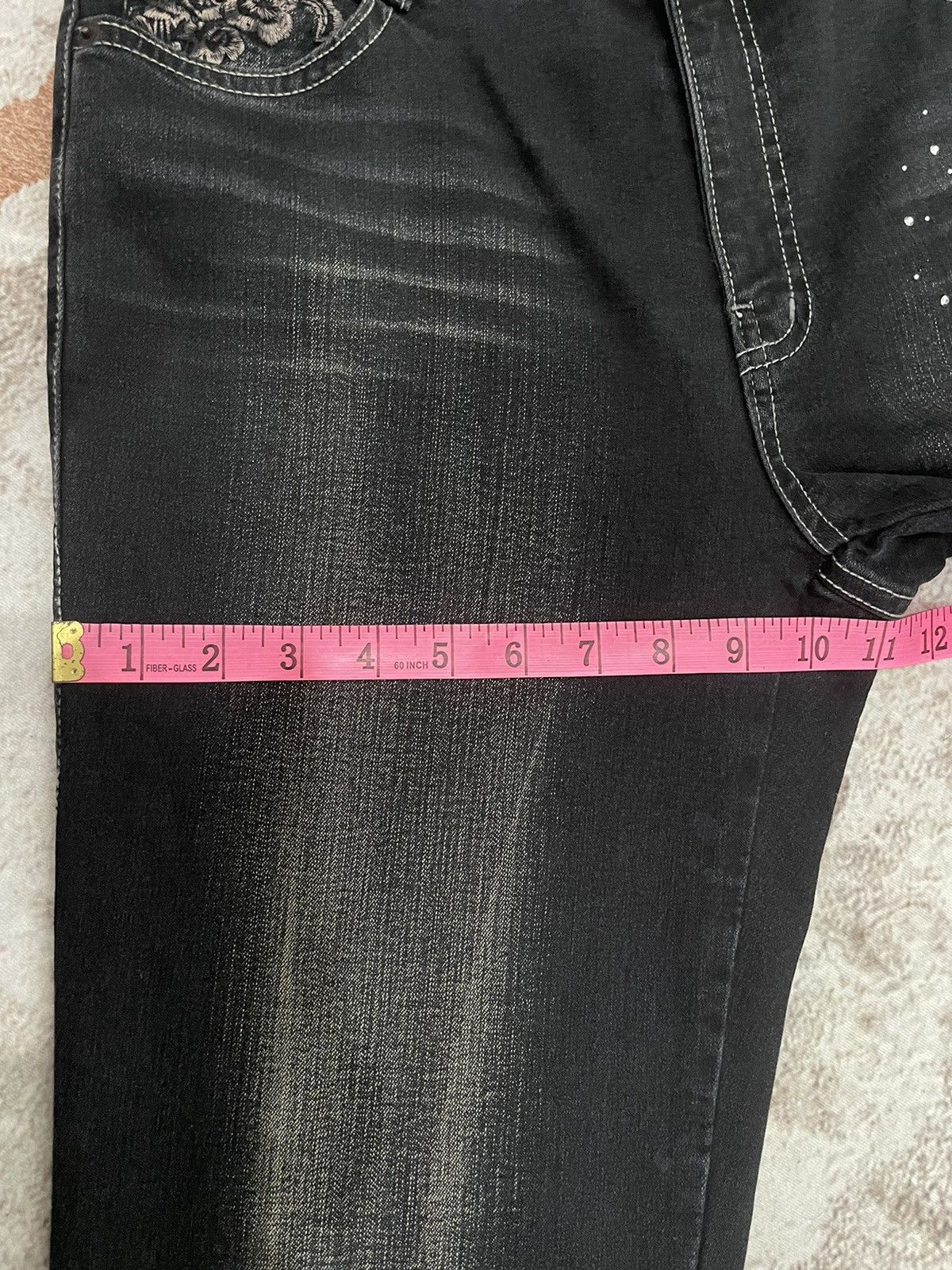 Japanese Brand Vintage Y2K Tribal Flare Denim Pants Size US 33 - 12 Thumbnail