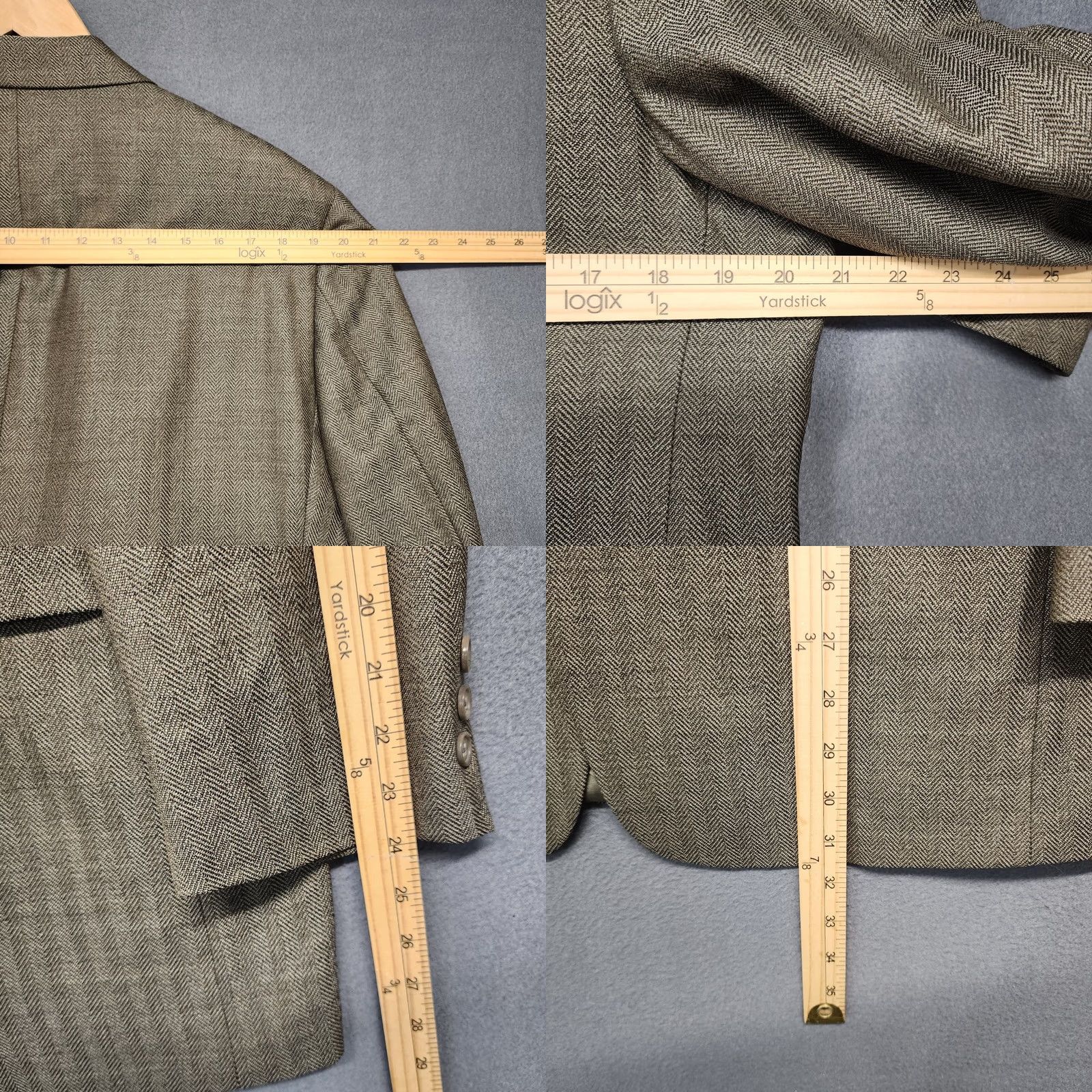 Austin Reed Austin Reed Mens Sport Coat Jacket Wool Brown Lined 42R Size US XS / EU 42 / 0 - 8 Thumbnail