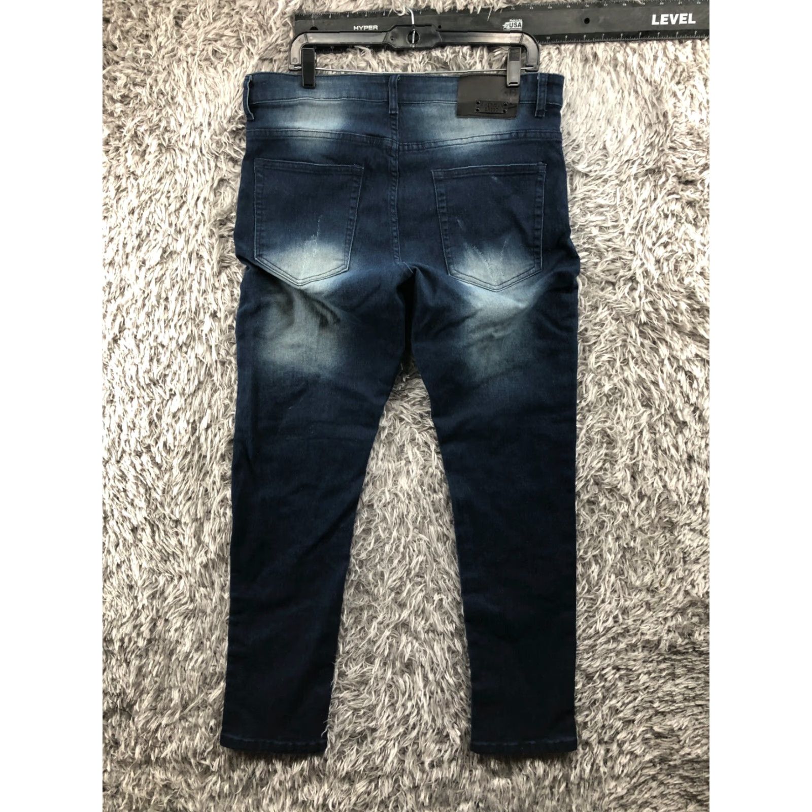 Vintage **Mens American Breed Straight Jeans Size 36 Mid Rise Dark Wash Blue** User: **American Breed Mens Straight Jeans Size 36 Mid Rise Dark Wash Blue** Size US 36 / EU 52 - 5 Thumbnail