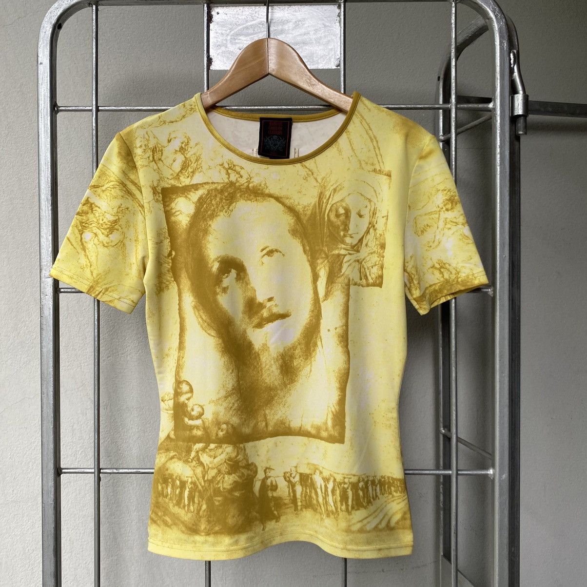 Jean Paul Gaultier Jean Paul Gaultier 1998 Jesus Christ Face Top T-Shirt Size S / US 4 / IT 40 - 1 Thumbnail