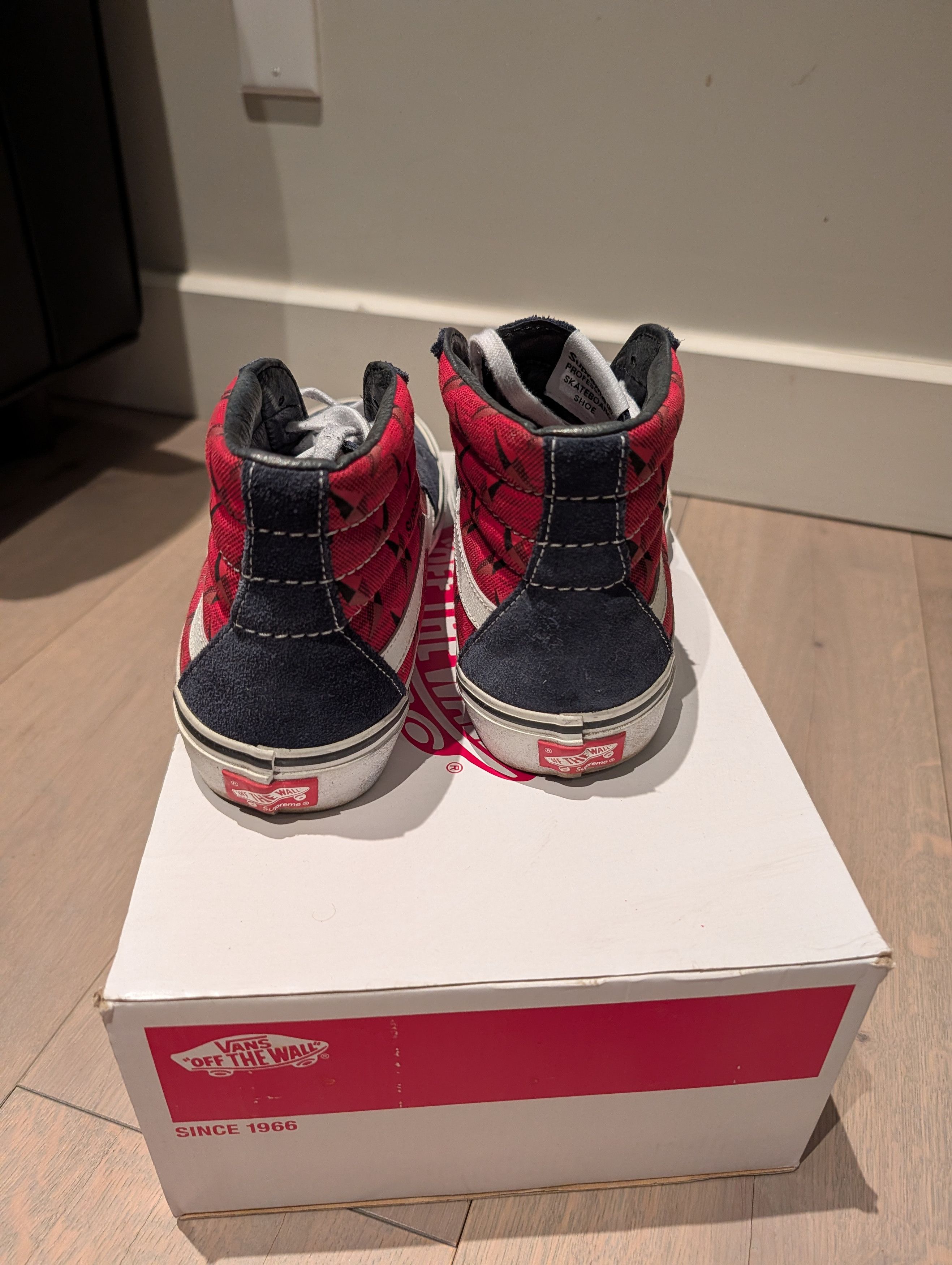 Supreme × Vans Supreme x Vans Sk8-Hi Pro Size US 8.5 / EU 41-42 - 3 Thumbnail