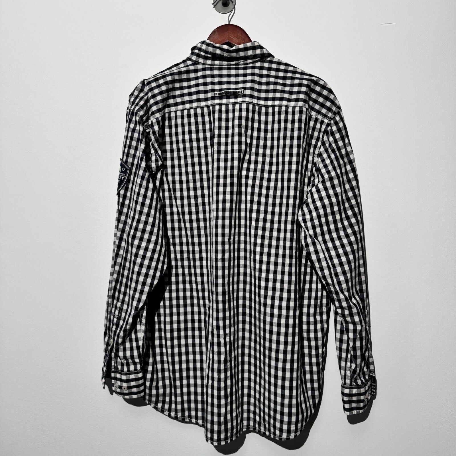 camel active Camel Active Unisex Black White Cotton Shirt Size XL Regular Size US XL / EU 56 / 4 - 9 Thumbnail