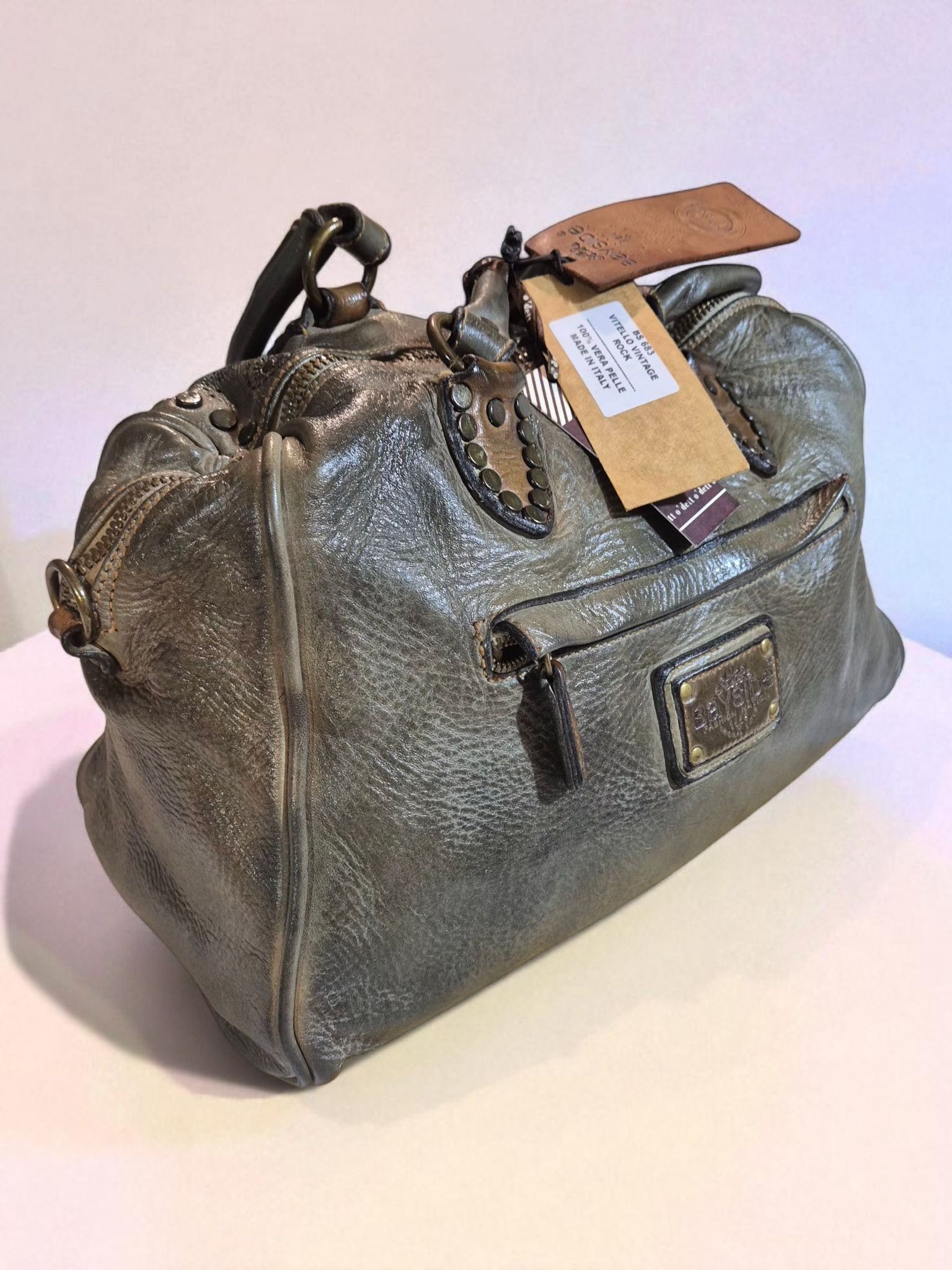 Vera Pelle Bayside – BS683 Limited Edition / Leather Shoulder Bag Size ONE SIZE - 8 Thumbnail