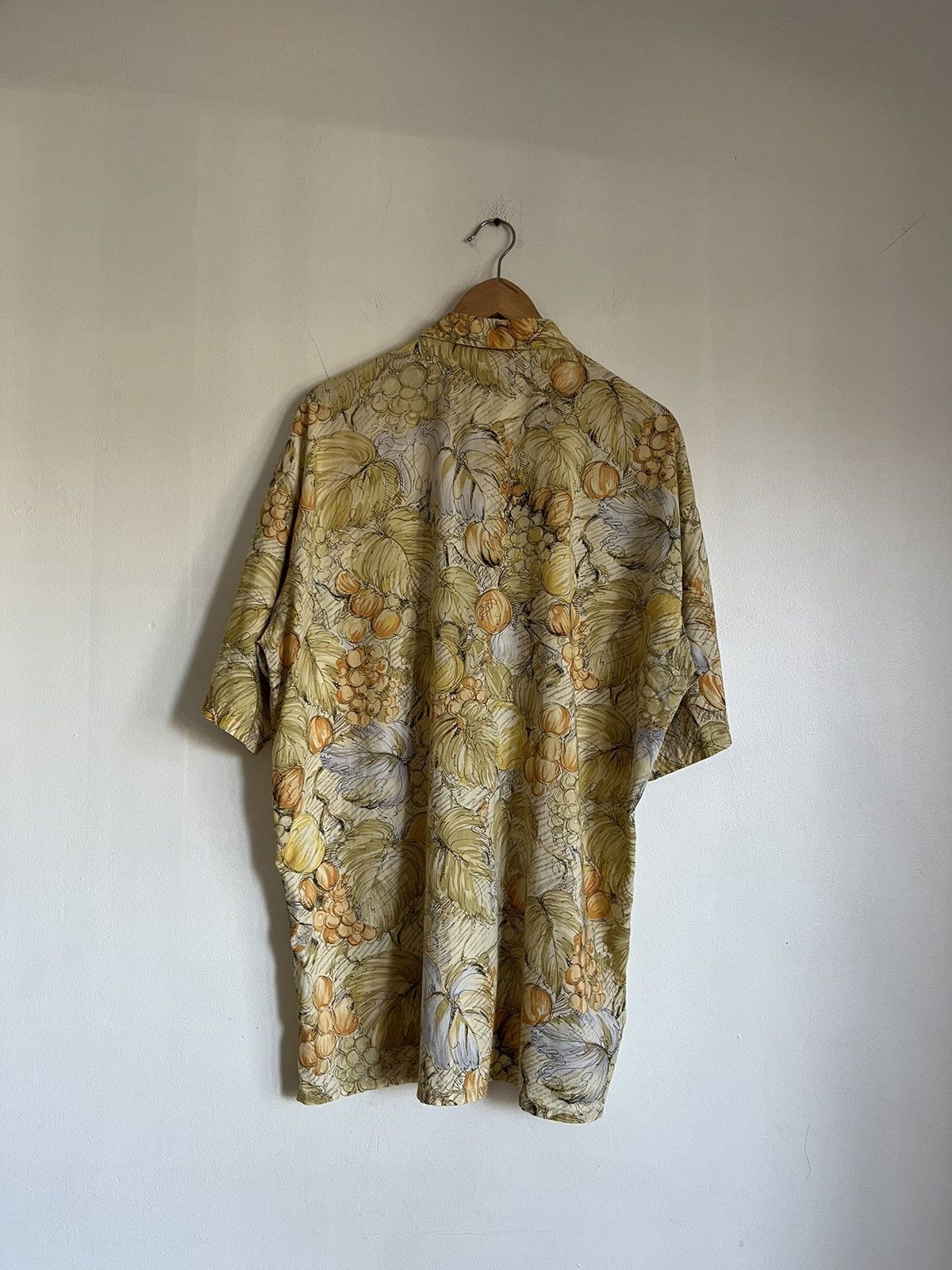 Japanese Brand × Vintage Silky Hawaiian Fruit Floral Button Up Shirt Cotton Korea Size US L / EU 52-54 / 3 - 6 Thumbnail