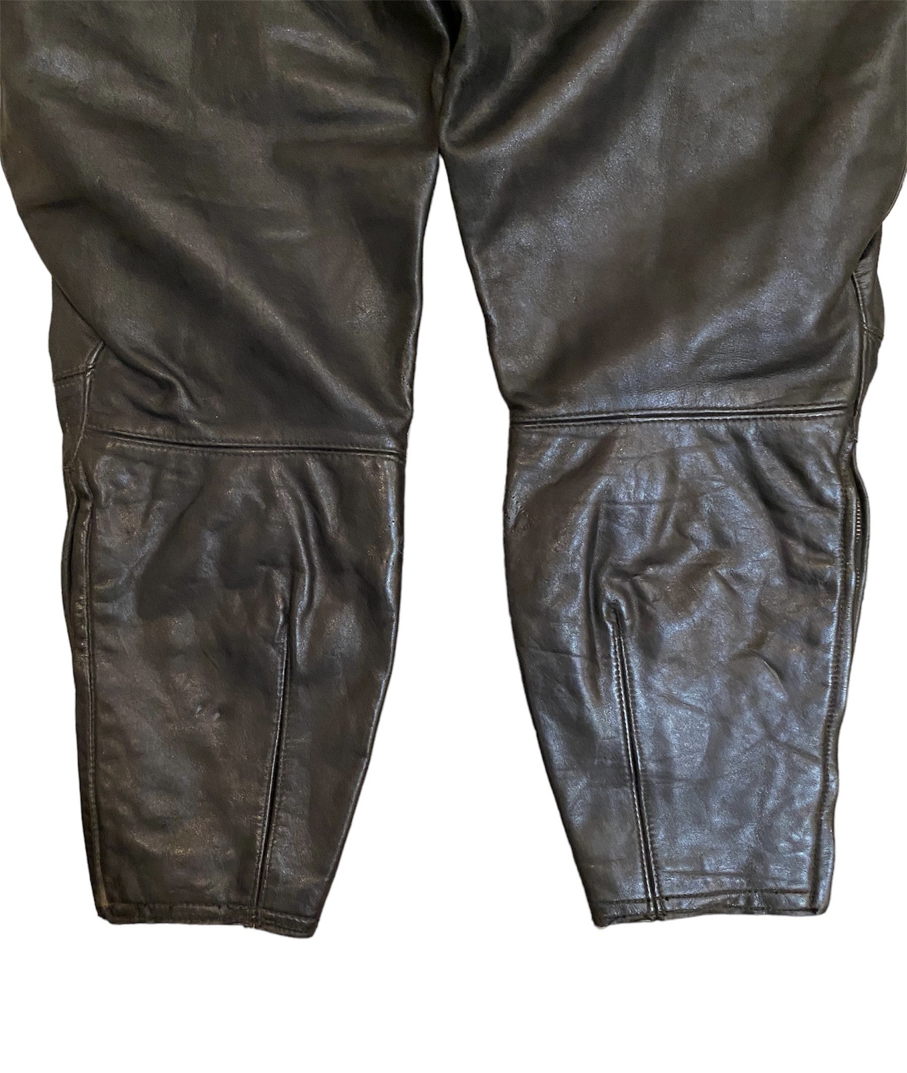 Vintage Rare 40s German WWII Era Horsehide Rider Leather Breeches Size US 31 - 6 Thumbnail