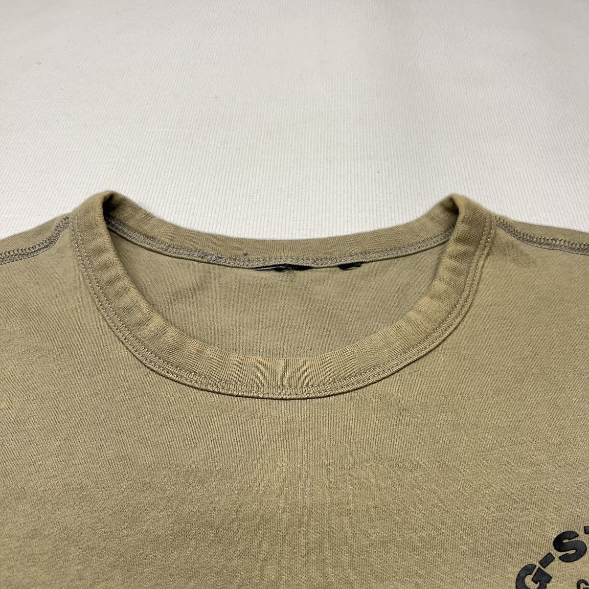 G-Star G Star Tee Shirt Green Logo Olive Raw Denim Originals Army Size US M / EU 48-50 / 2 - 4 Thumbnail