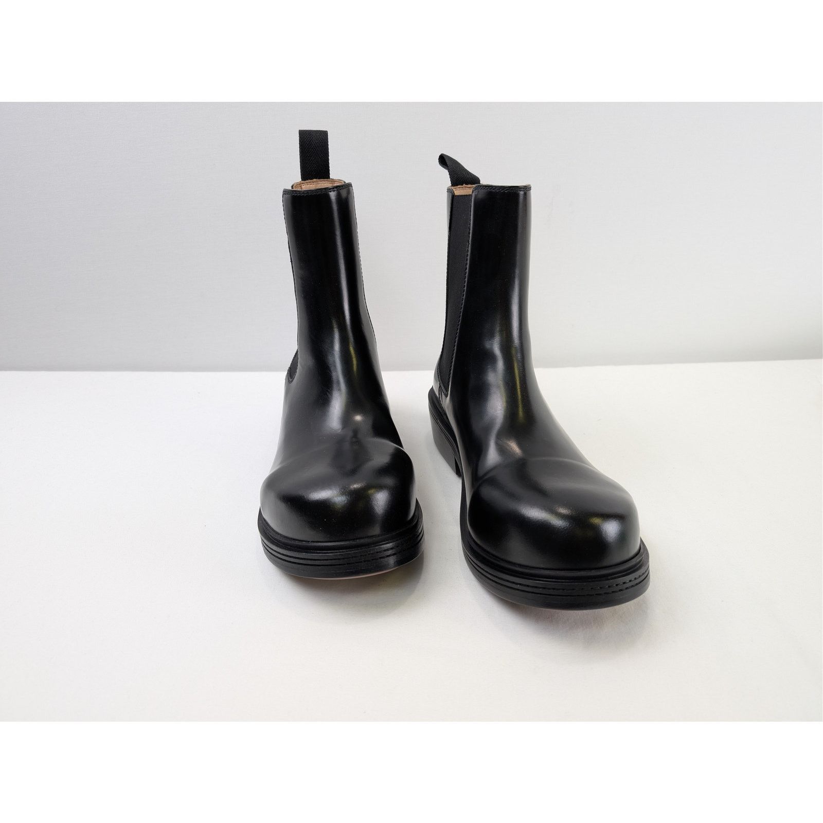 Bottega Veneta o1rshd1 Q:2 / Brushed Vinyl Fireman Ankle Boots in Black Size US 10 / EU 43 - 4 Thumbnail