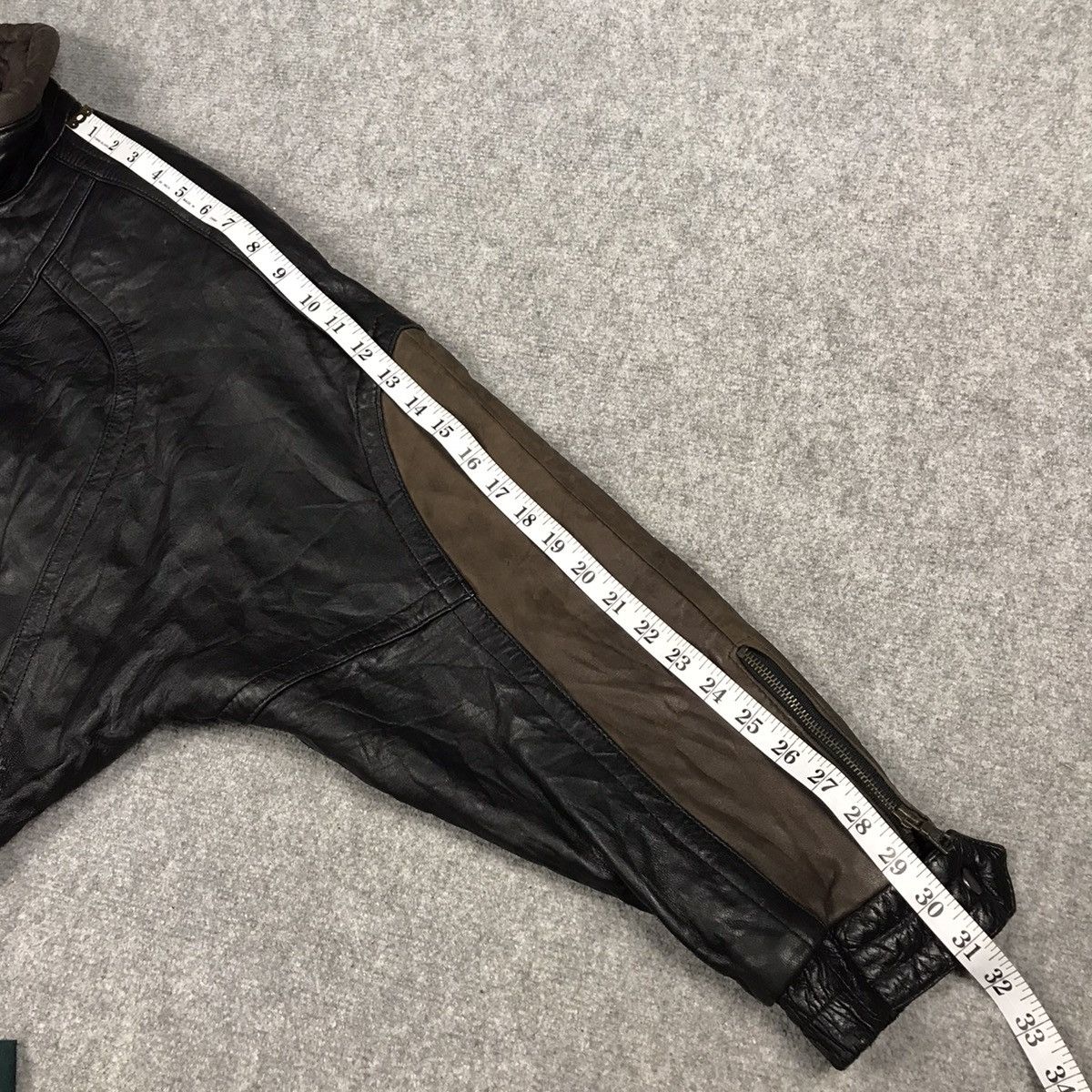 Japanese Brand PELLE STUDIO PUNK LEATHER BOMBER JACKET Size US L / EU 52-54 / 3 - 18 Thumbnail