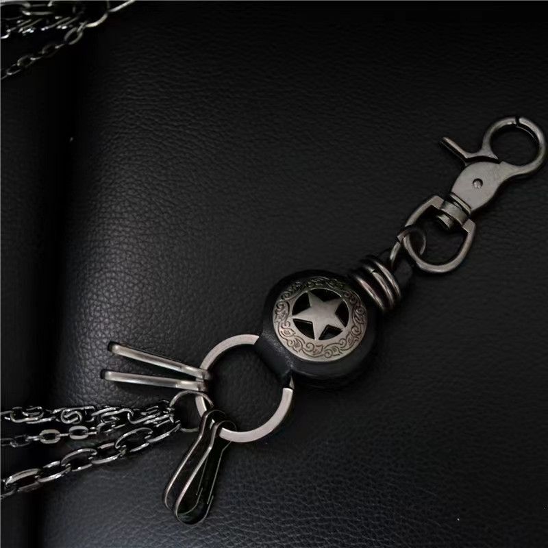 Jewelry Star Pointed 3 layer Dermis Metal Pants Chain Size ONE SIZE - 5 Thumbnail