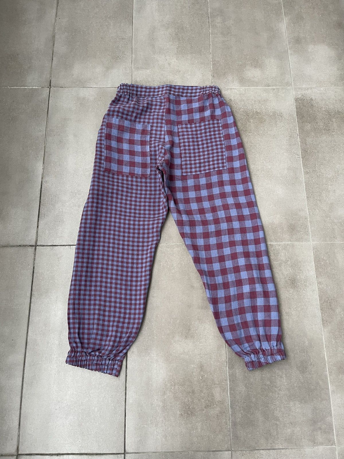 Henrik Vibskov !DS! SS22 Henrik Vibskov Mads Purple Checks Casual Pants Size US 32 / EU 48 - 10 Thumbnail