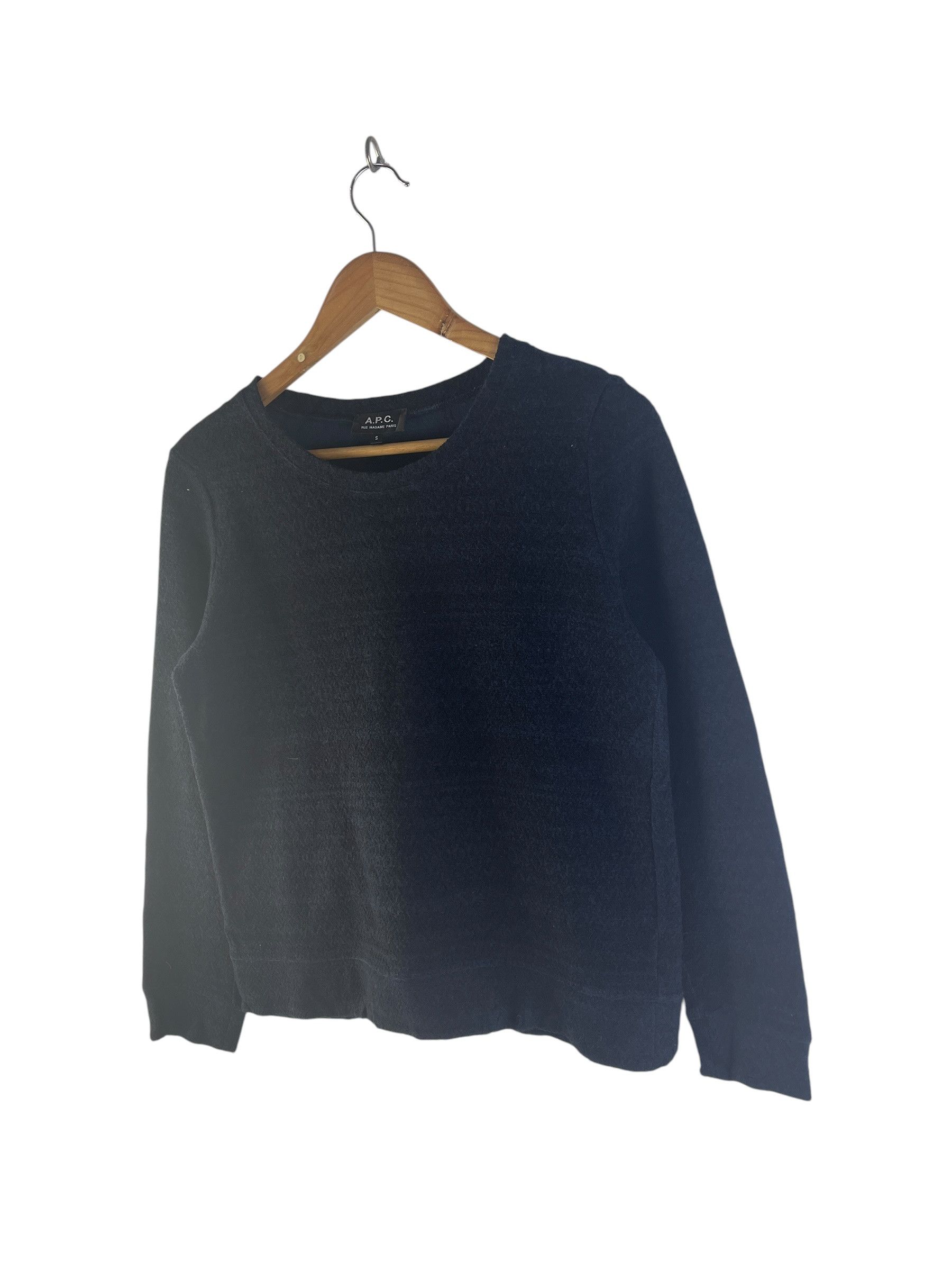 A.P.C. A.P.C. Navy Cotton Wool Crewneck Sweater Made in Japan Size US S / EU 44-46 / 1 - 5 Thumbnail