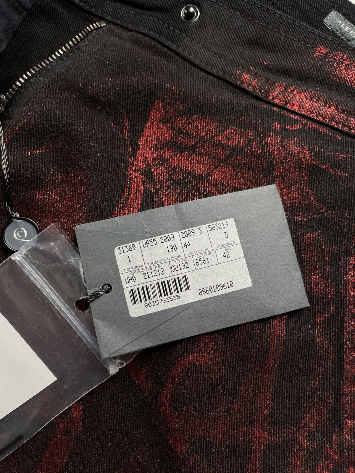 Alexander McQueen Alexander McQueen Archives Graphic Print Biker Skinny Pants Size 28" / US 6 / IT 42 - 10 Thumbnail