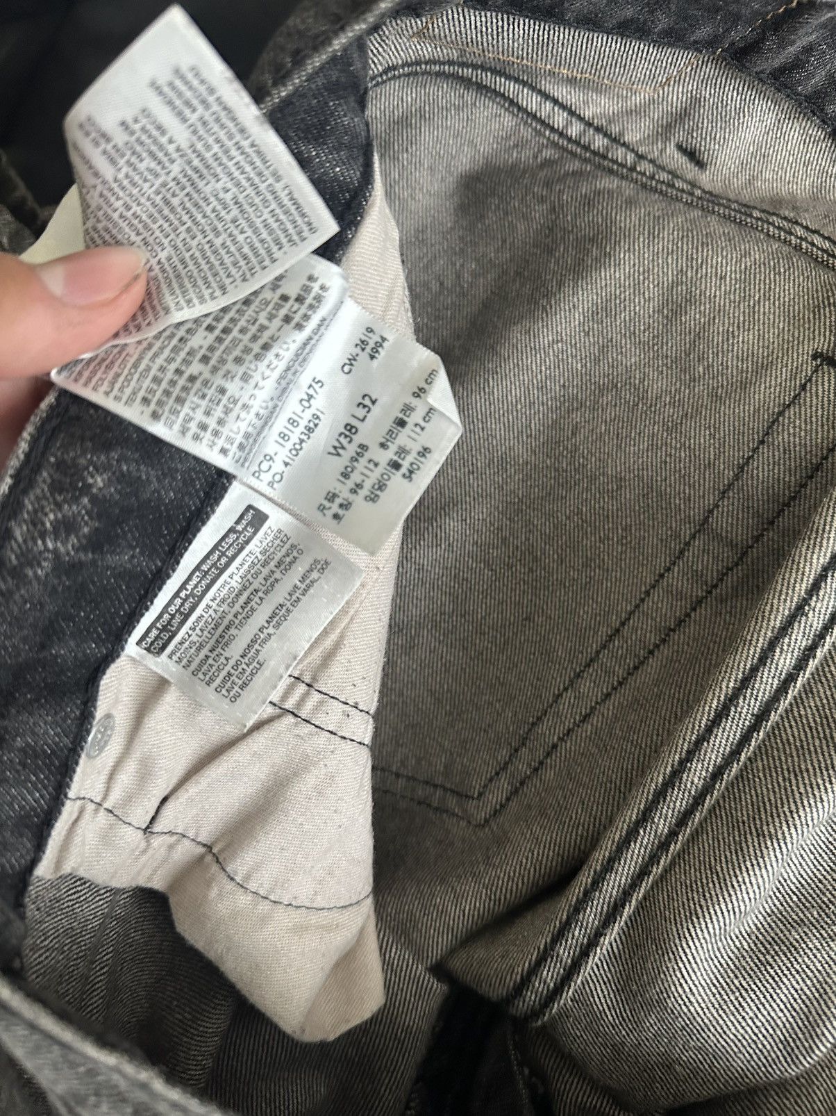 Levi's Grey and white striped Levi's 541 jean Size US 38 / EU 54 - 4 Thumbnail