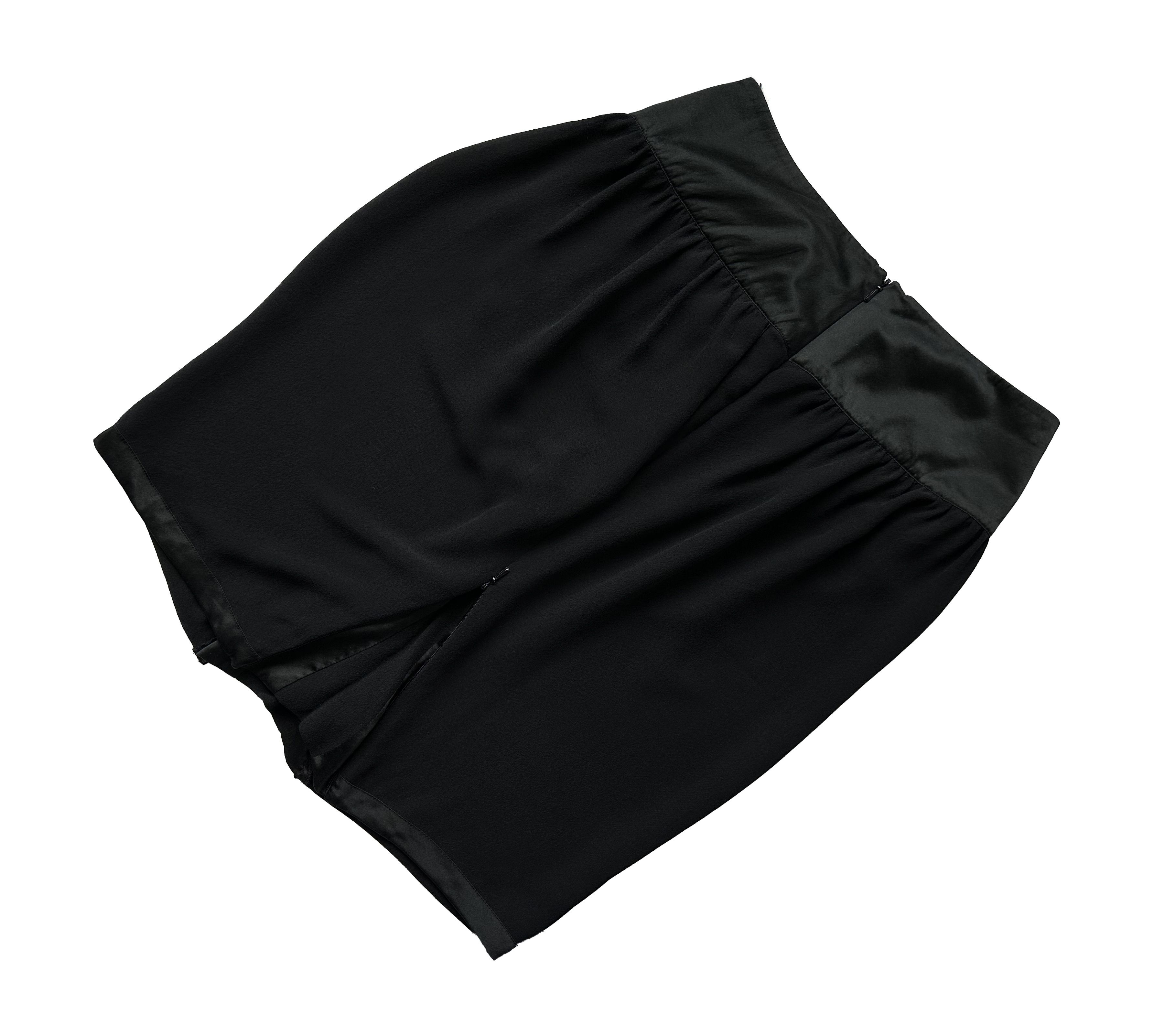 H&M × Stella McCartney Stella McCartney × H&M black silk skirt Size 26" / US 2 / IT 38 - 4 Thumbnail
