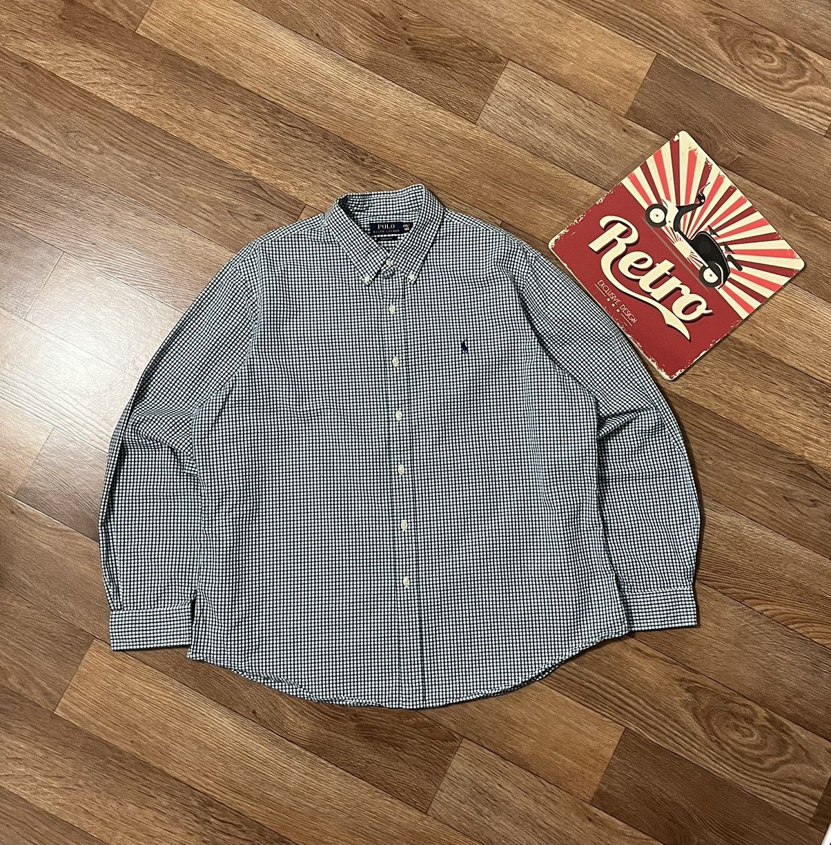 Polo Ralph Lauren Vintage Polo Ralph Lauren Checked Pattern Long Sleeve Shirt Size US XXL / EU 58 / 5 - 1 Thumbnail