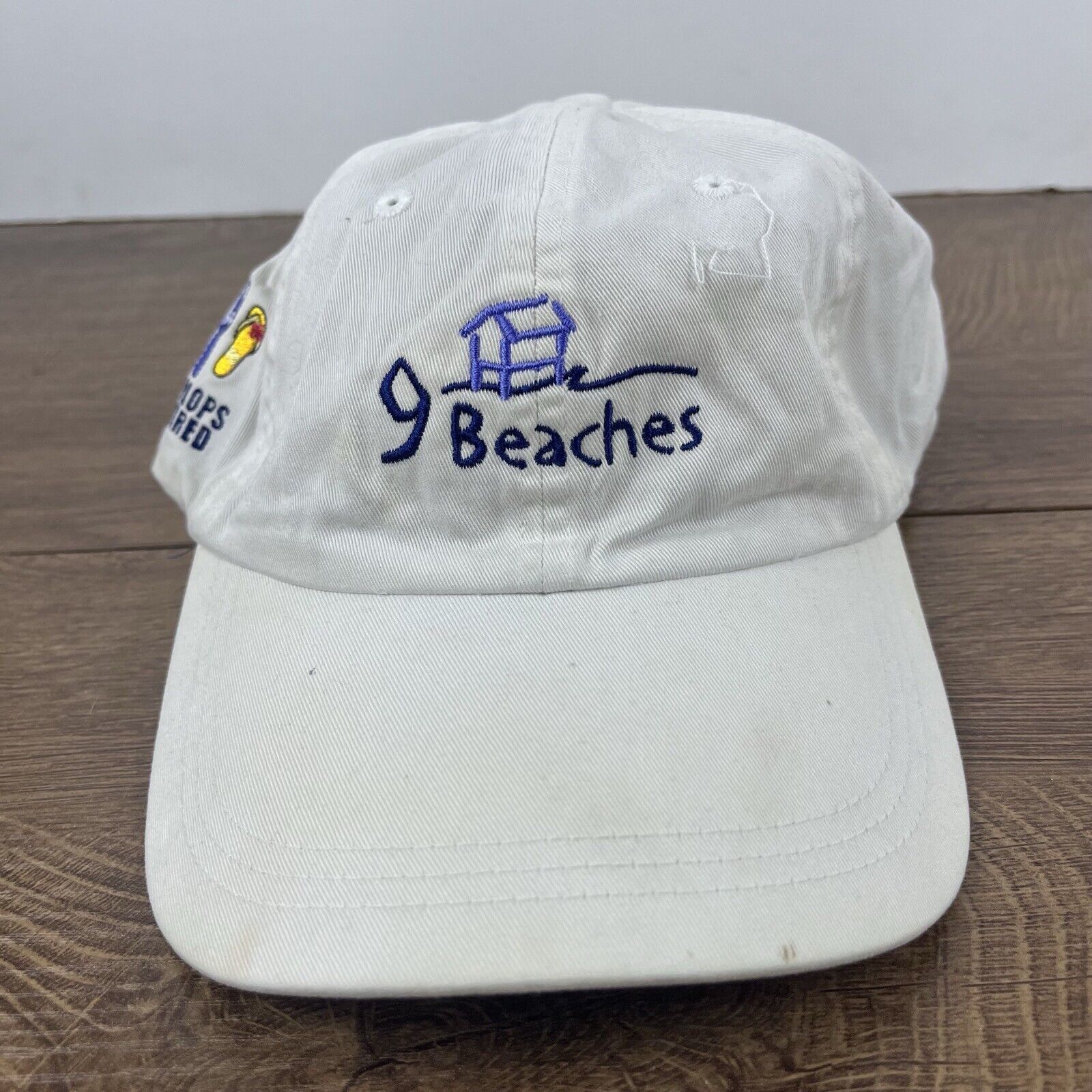 Other 9 Beaches Hat Beach Hat White Hat Adjustable Flip Flops Requ Size ONE SIZE - 3 Thumbnail