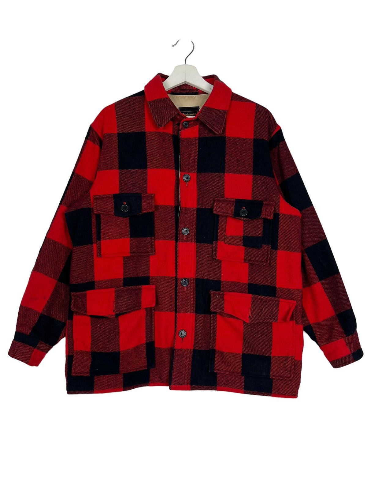 Toyo Enterprises 🔥 VINTAGE HUDSONS PLAID HUNTING WOOL MACKINAW Size US L / EU 52-54 / 3 - 2 Thumbnail