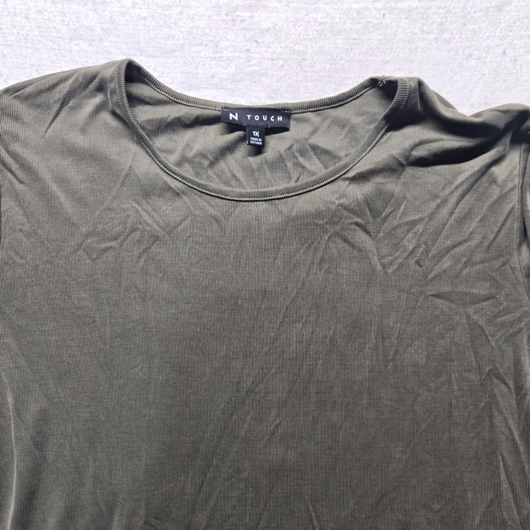 Vintage N Touch Solid Brown Long Sleeve Tee T-Shirt Adult Women's Plus Size 1x Shirt Size XL / US 12-14 / IT 48-50 - 2 Thumbnail