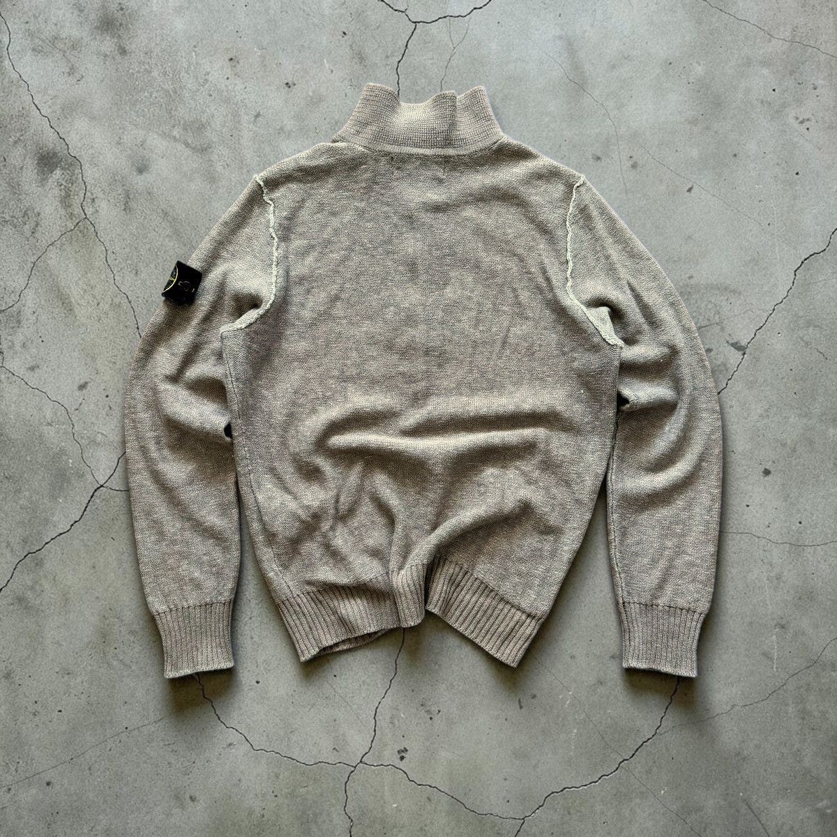Stone Island Stone Island SS2012 Lino Flax half button cotton sweater Size US M / EU 48-50 / 2 - 10 Thumbnail