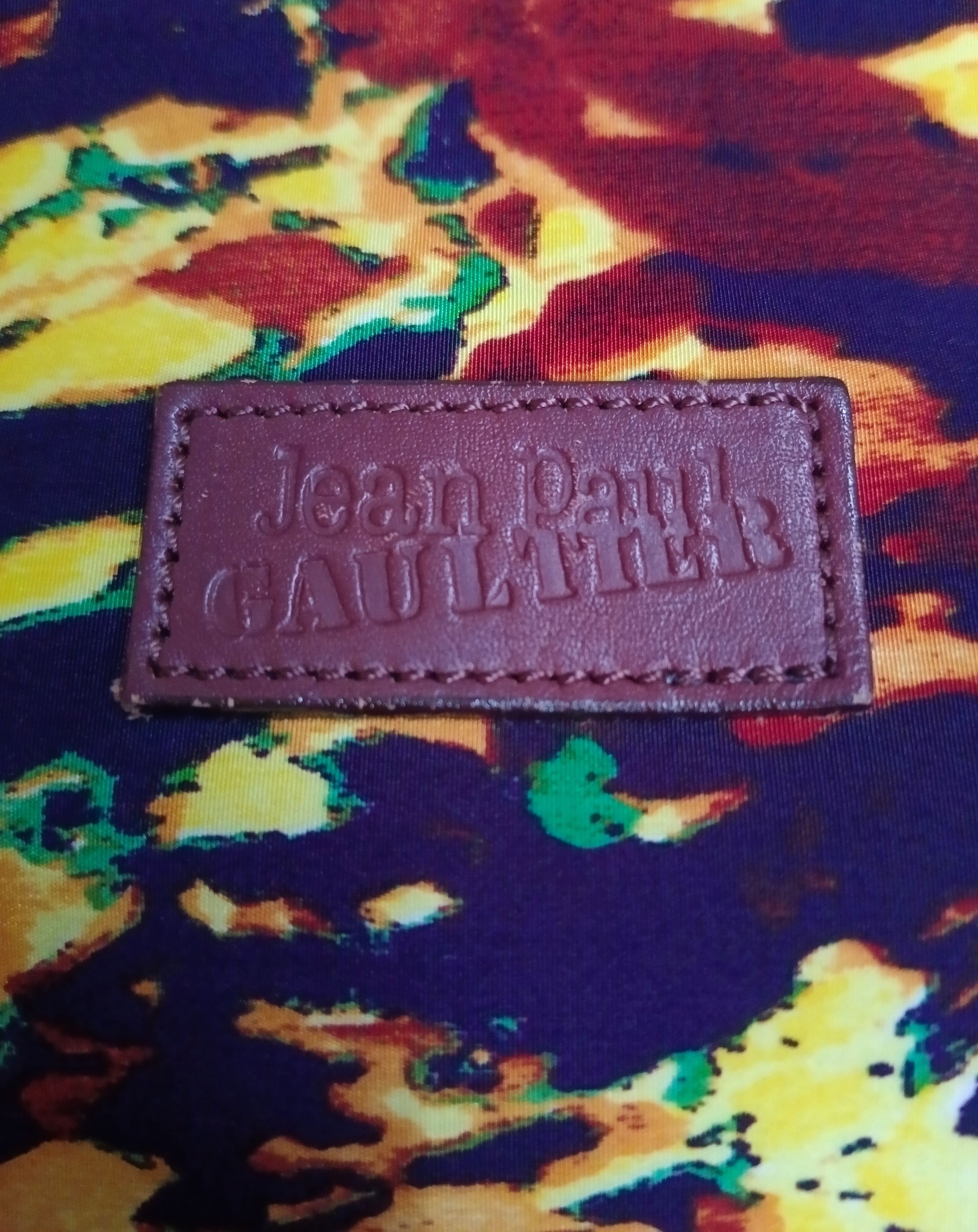 Jean Paul Gaultier Vintage JPG Abstract Pattern Canvas Tote Bag Handbag Size ONE SIZE - 12 Thumbnail