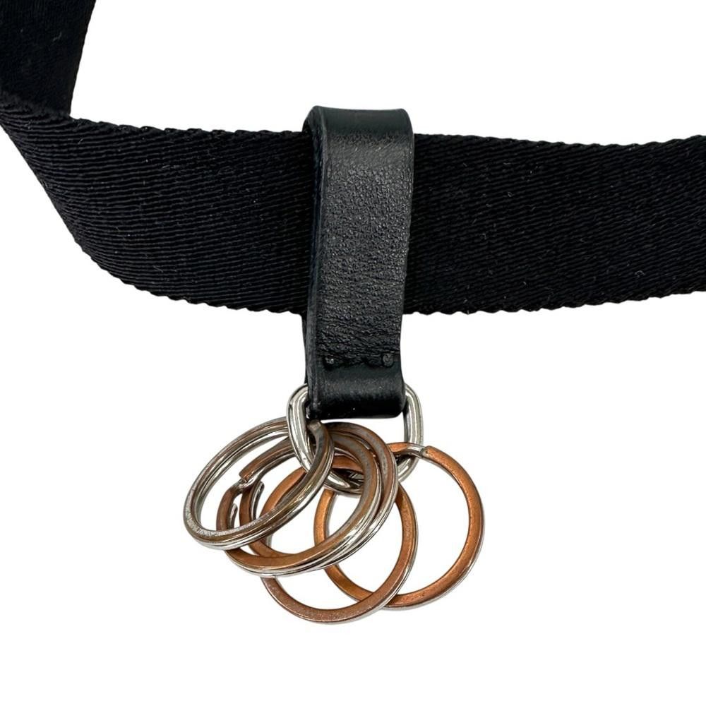 1017 ALYX 9SM Black Rollercoaster Belt with Leather & Keychains Detail Size ONE SIZE - 5 Thumbnail