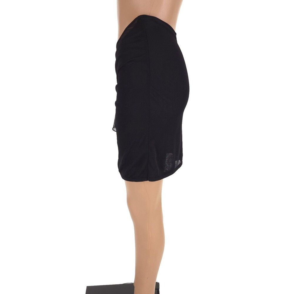 Nensi Dojaka Nensi Dojaka Semi-sheer Ottoman Jersey Mini Skirt Size XS Size 26" / US 2 / IT 38 - 7 Thumbnail